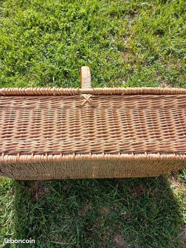 Ancien panier en osier (image 5)