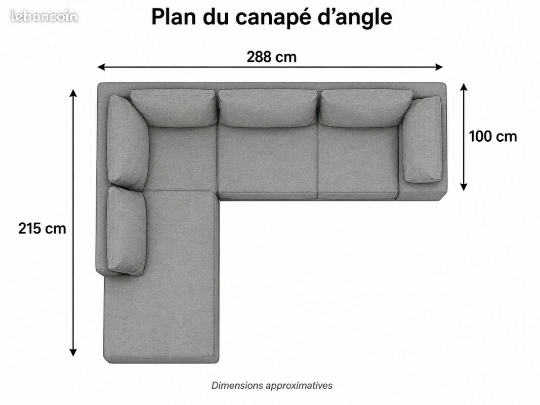 Canapé d'angle convertible (image 4)