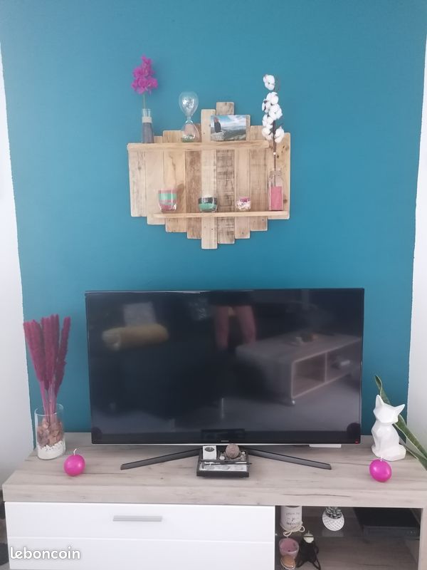étagère, campagne, murale, bois, pin, palettes, recyclés, décoration, loft, vintage (image 5)