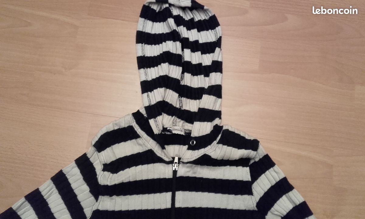 Gilet blanc et bleu (image 2)