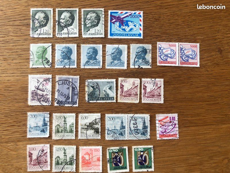 Lot 27 timbres anciens Yougoslavie (image 1)