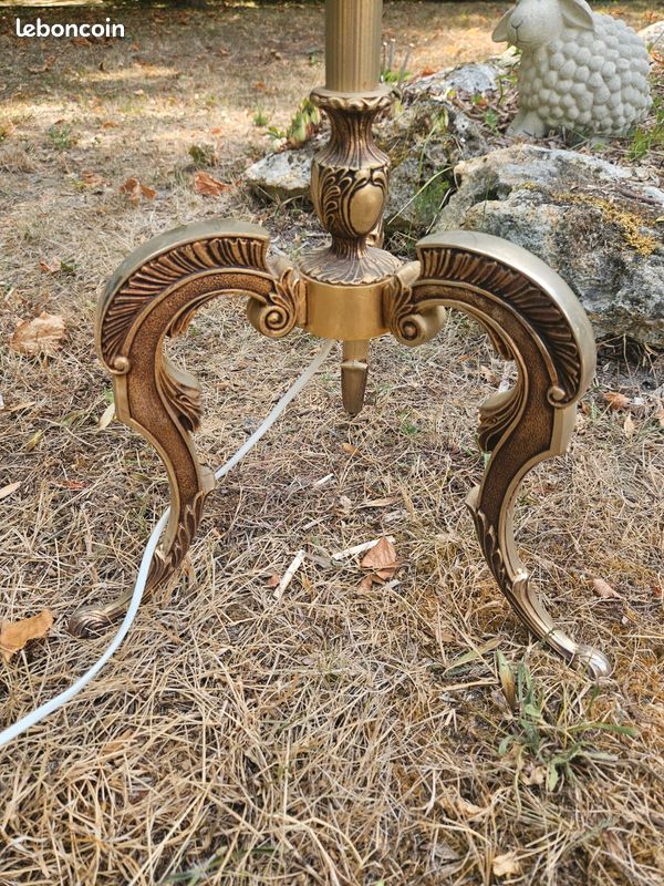 Lampadaire vintage en laiton années 70 (image 3)