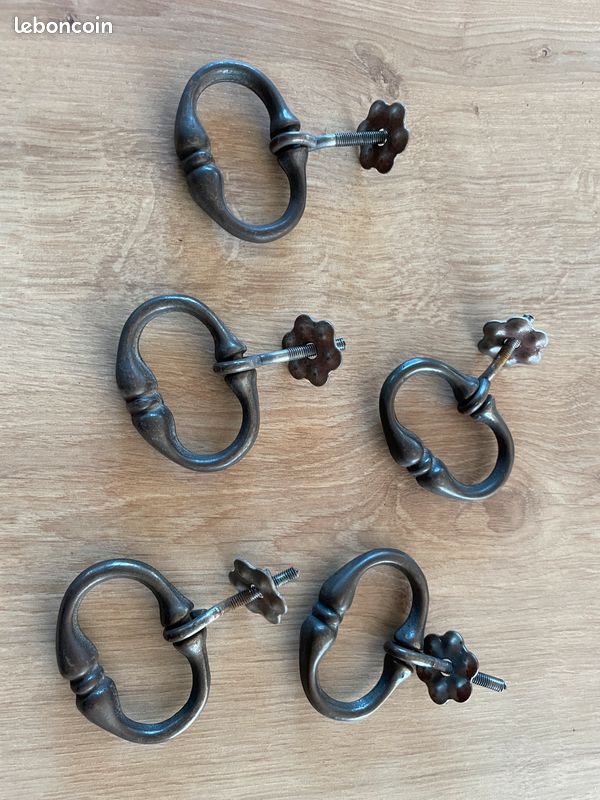 Lot de 5 poignées de tiroir (image 1)