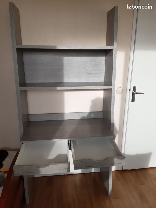 Bureau Étagère Grise (image 5)