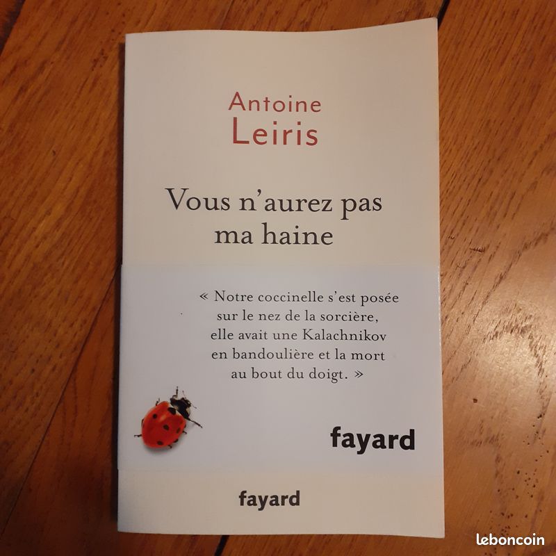 Livre Antoine Leiris Vous n'aurez pas ma haine (image 1)