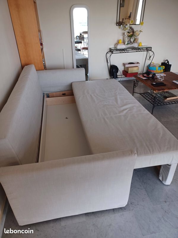 Canapé Convertible Ikea Beige (image 3)