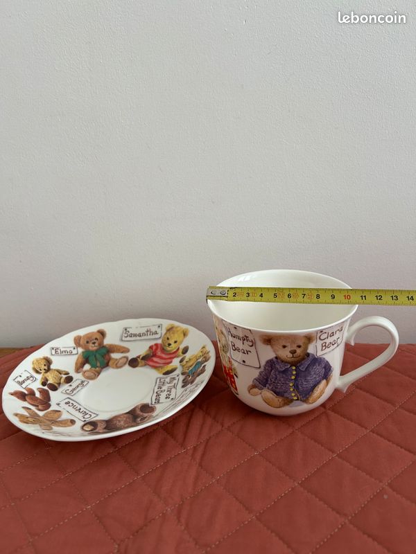Set de 2 Tasses & soucoupes Petit Déjeuner Jumbo collage Coffee 'Fine