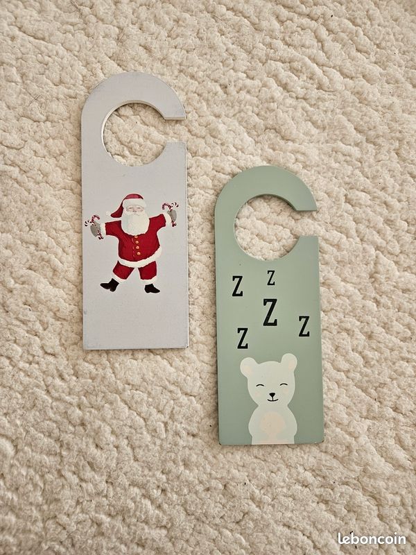 Lot de 2 pancartes de porte en bois Sostrene Grene (image 2)