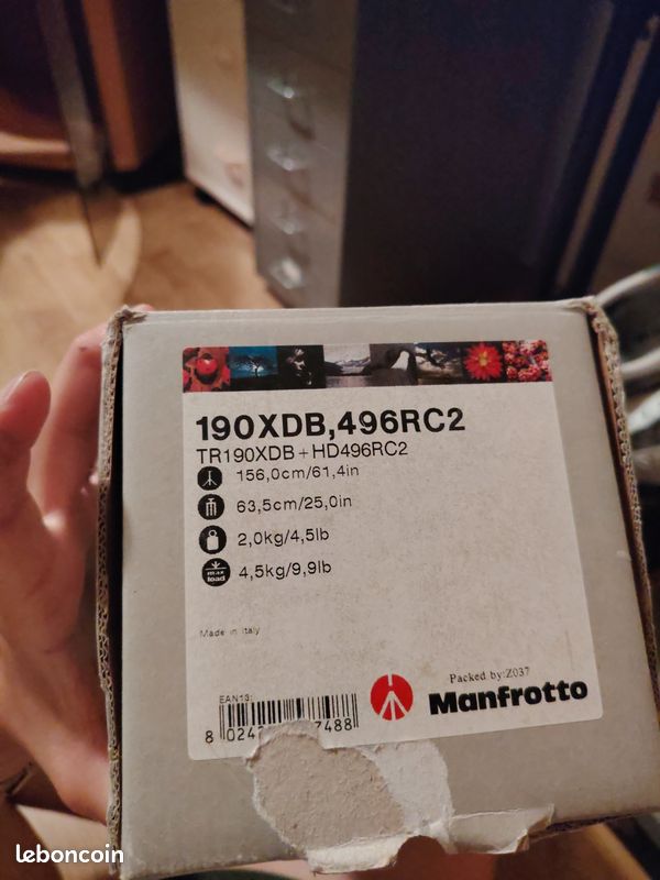 Pied photo Manfrotto 190XDB (image 3)