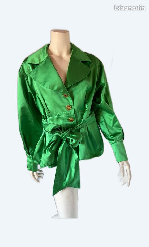 Veste en coton et soie Inès De La Fressange Petit 46 voir mesures (image 1)