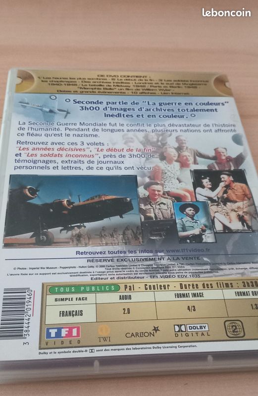 Deux DVD, la dernière guerre, parfait état en couleurs (image 2)