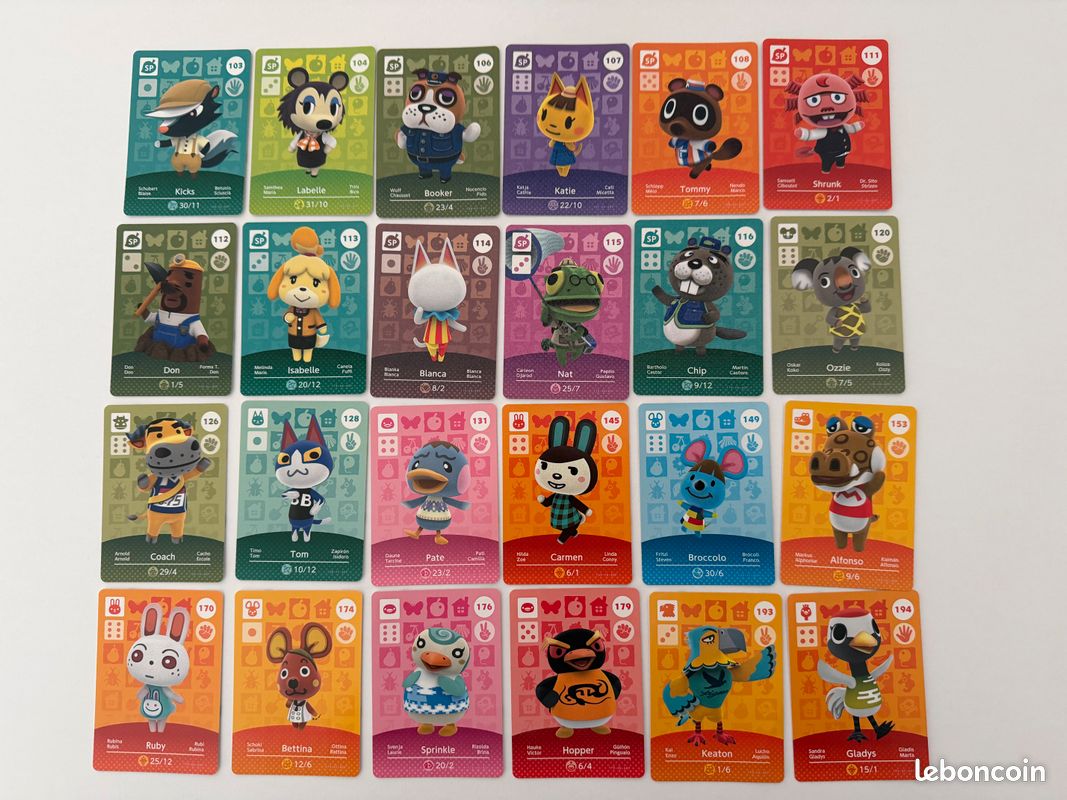 Carte Amiibo Animal Crossing - Racine / Leif #208 - Occasion - Version EUR
