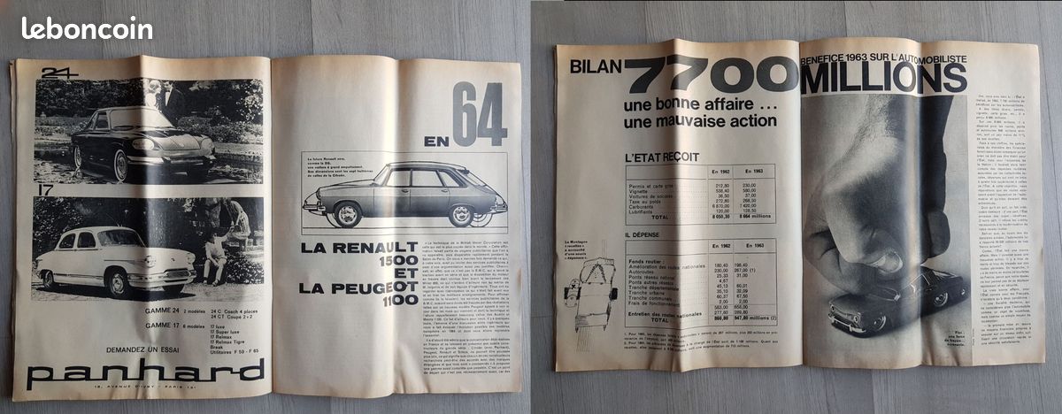 (DELC) Action Automobile Janvier 1964 , Citroen DS, Rallye de Monte Carlo, Renault 1500, Peugeot 1100 (image 3)