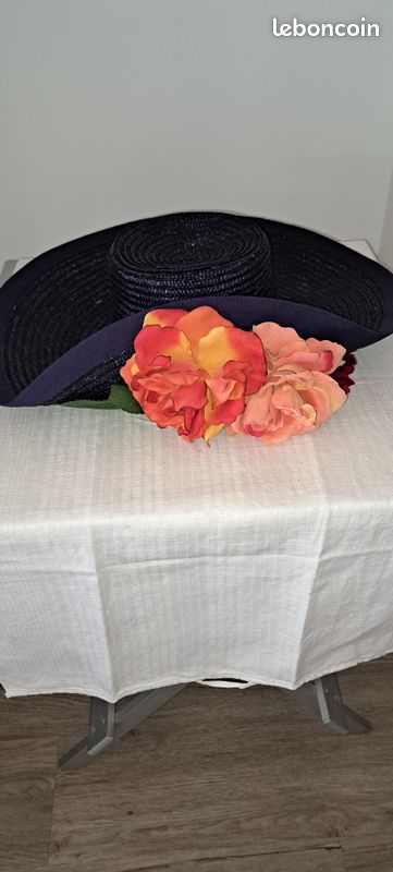 Chapeau paille marine (image 3)