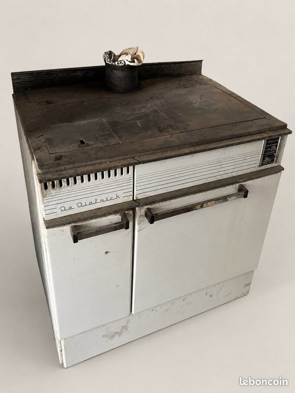 Poêle à bois / cuisinière ancienne De Dietrich - vintage / Décoration (image 1)