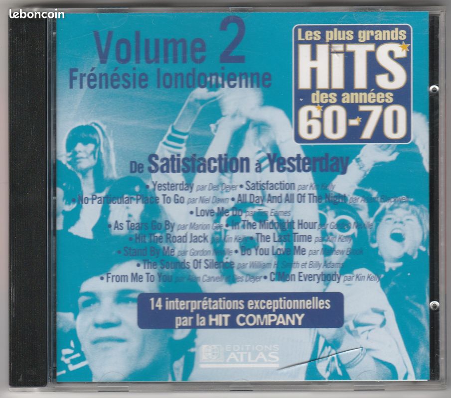 CD Les Plus Grands HITS des Années 60-70 - Volume 2 Frénésie Londonienne (image 1)