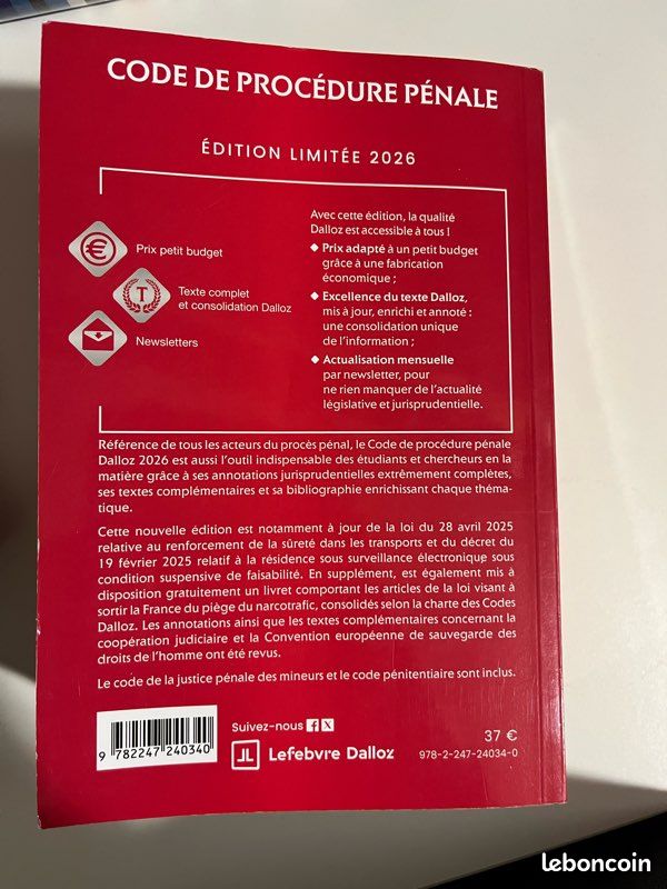 Code de procédure pénal 2026 (image 3)