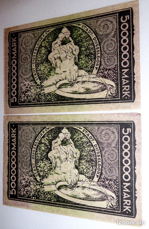 BILLET ALLEMAND « 5.000.000 » de l’EPOQUE de l’HYPERINFLATION ou (image 8)