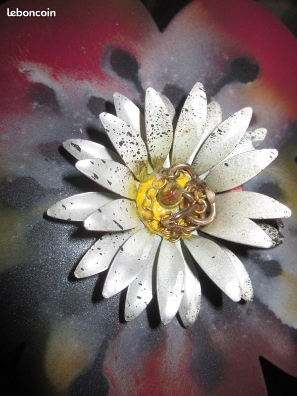 Effet Fleurs "les Grandes Corolles", Métal Création Artisanale, Pièce Unique Maison Jardin (image 17)