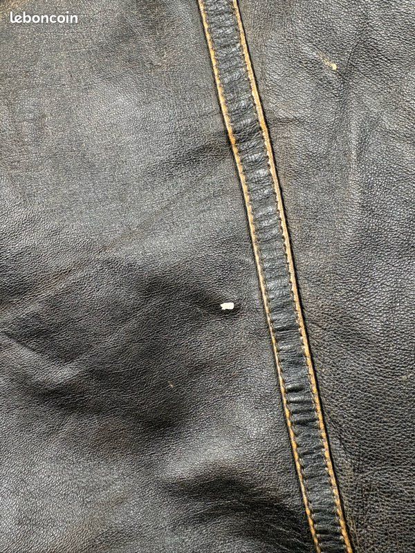 Veste en cuir véritable Wilsons Leather doublée sherpa – Taille L (image 12)