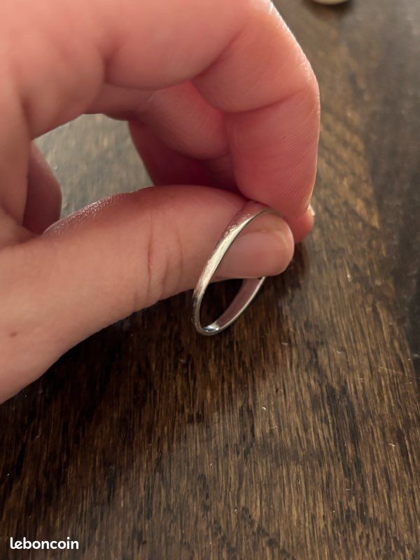 Bague Femme En Argent Massif 925 Cercle En T Taille 62 - Marque Thanina, Neuf Avec étiquettes