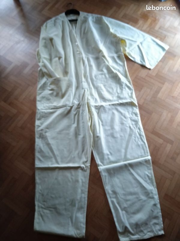 Salopette jaune, fermeture devant avec boutons, taille 40/42, nafnaf (image 3)