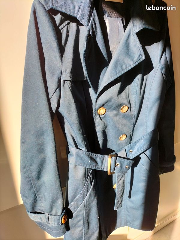 Gabardine bleue marine (image 3)