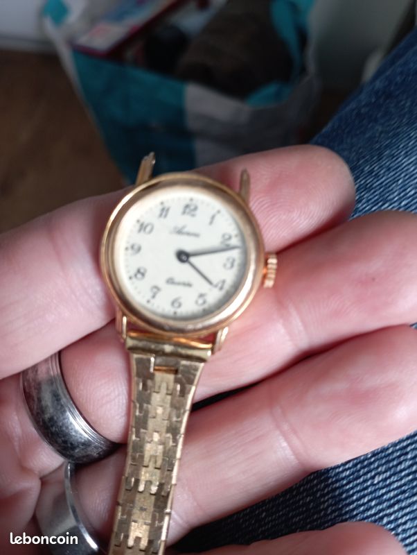 Lot de 2 montre dont une en or 18 carats en bon état (image 8)