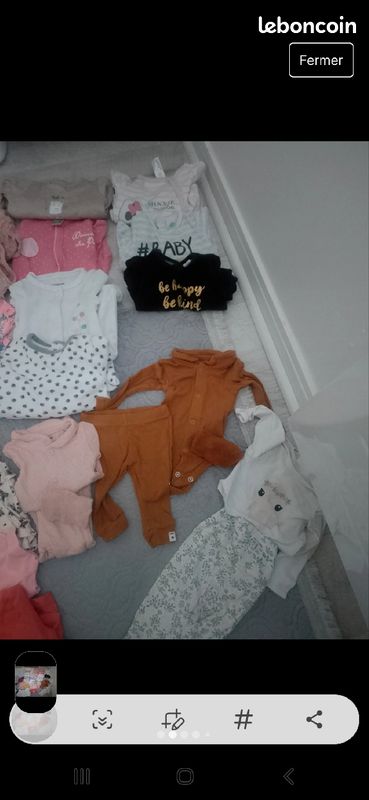 Lot vêtement fille 1mois (image 2)