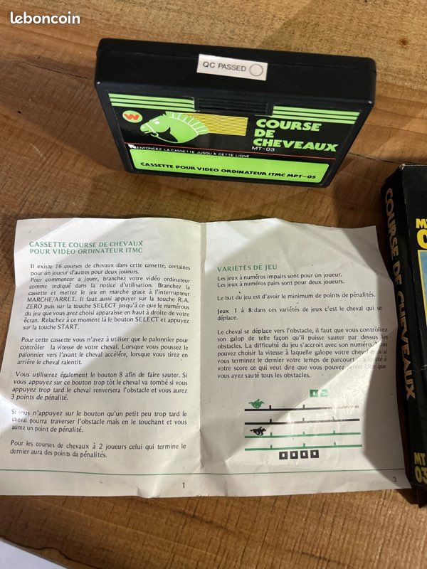 Cassette 60 jeux (style Pong / Sports olympics) - Cartouche