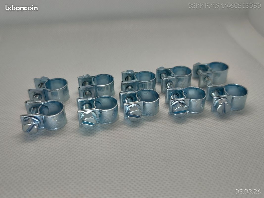 10 Pièces Mini Colliers De Serrage En Acier Inoxydable 304 - Pinces De Serrage Tuyau 18-20 Mm Et Autres Tailles