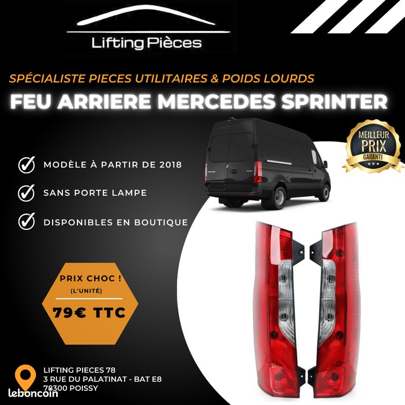 Rétroviseurs Mercedes Sprinter ( 2018 + ) Neufs (image 2)