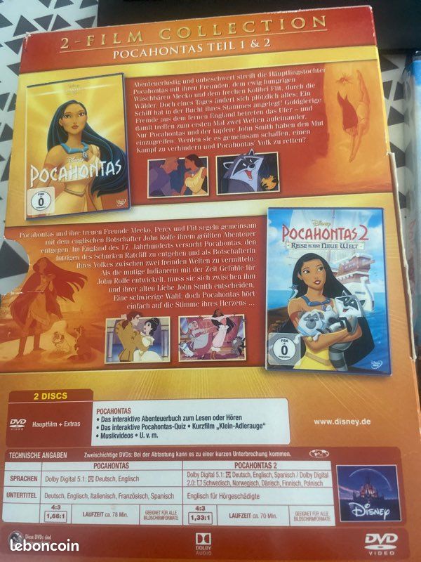 Dvd Pocahontas allemand (image 3)