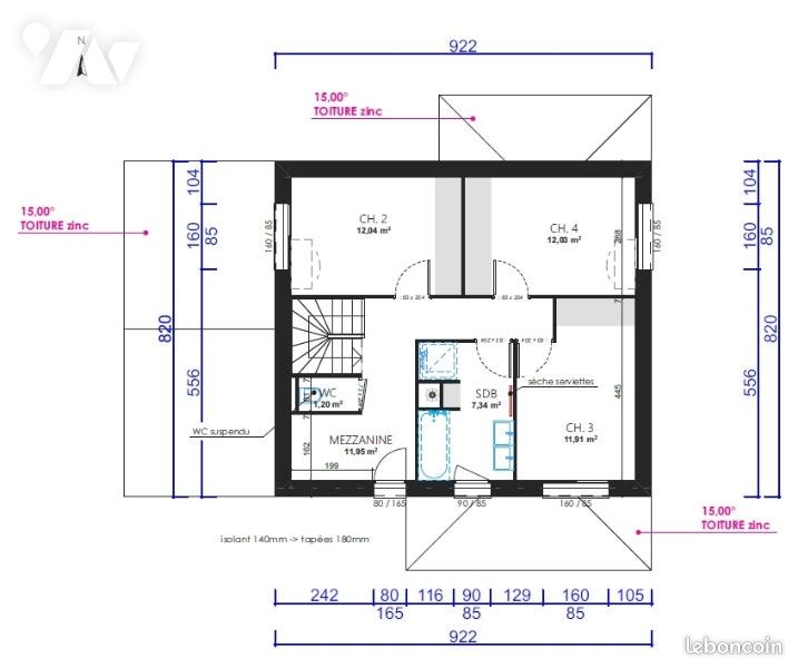 Maison a louer cesson-sevigne - 6 pièce(s) - 129 m2 - Surfyn