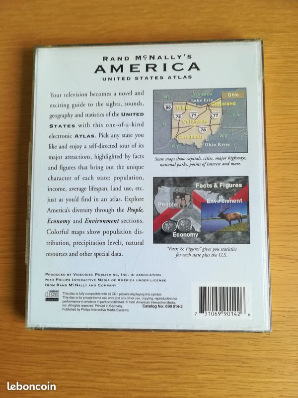 Rand McNally's America : United States Atlas pour Philips CD-i (image 3)