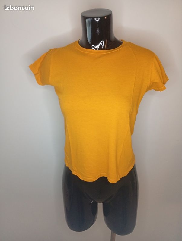T-shirt Manches Courtes Jennyfer Gris - Taille XS - Coton/élasthanne - Occasion Très Bon état