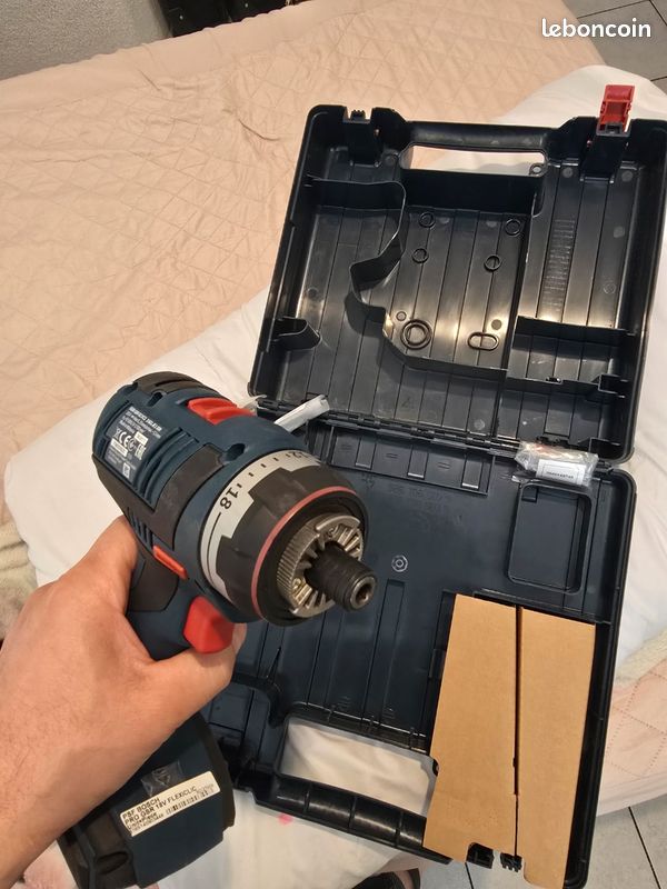 Perceuse Visseuse GSR 18V-90 FC Solo + 3 Adaptateurs Flexiclick L Boxx 06019k6203 Bosch 676ab3efb88e76e0014d47a4