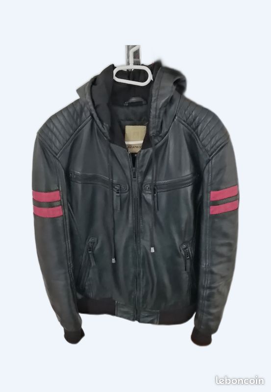 Manteau en cuir Aviatrix taille M Vêtements