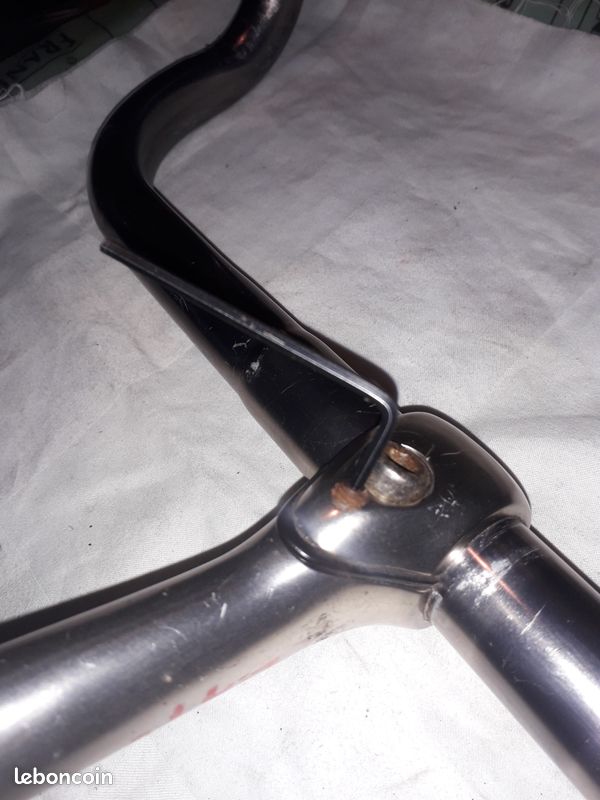 Guidon Plat CycleTech + Potence - Alliage Aluminium 1992 - 25.4mm - Pour VTT - Occasion