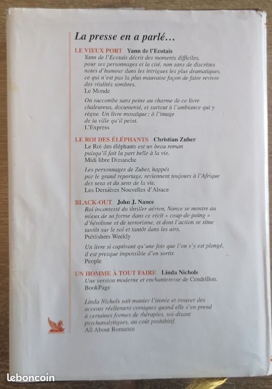 4 livres : Le vieux port / Le roi des éléphants / Black out / Un homme à tout faire (image 4)