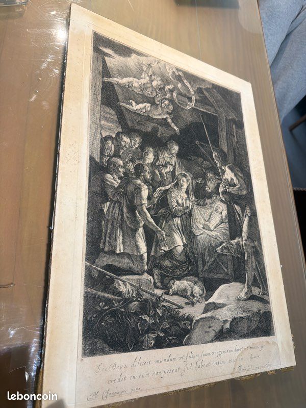 Estampe l’adoration des bergers (image 9)
