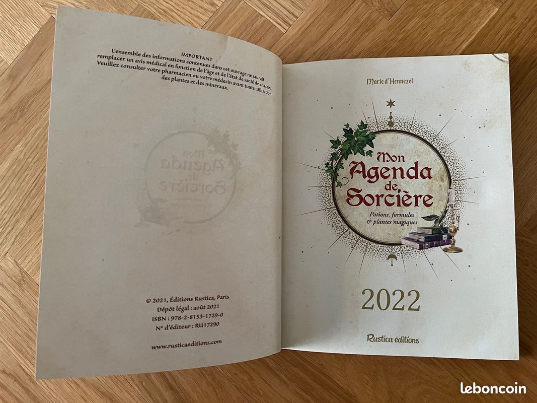''Mon Agenda de Sorcière 2022'', M. D'Hennezel, Rustica Éditions (image 4)