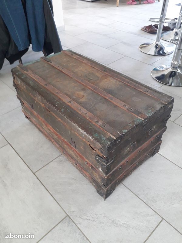 Coffre ancien table basse (image 3)