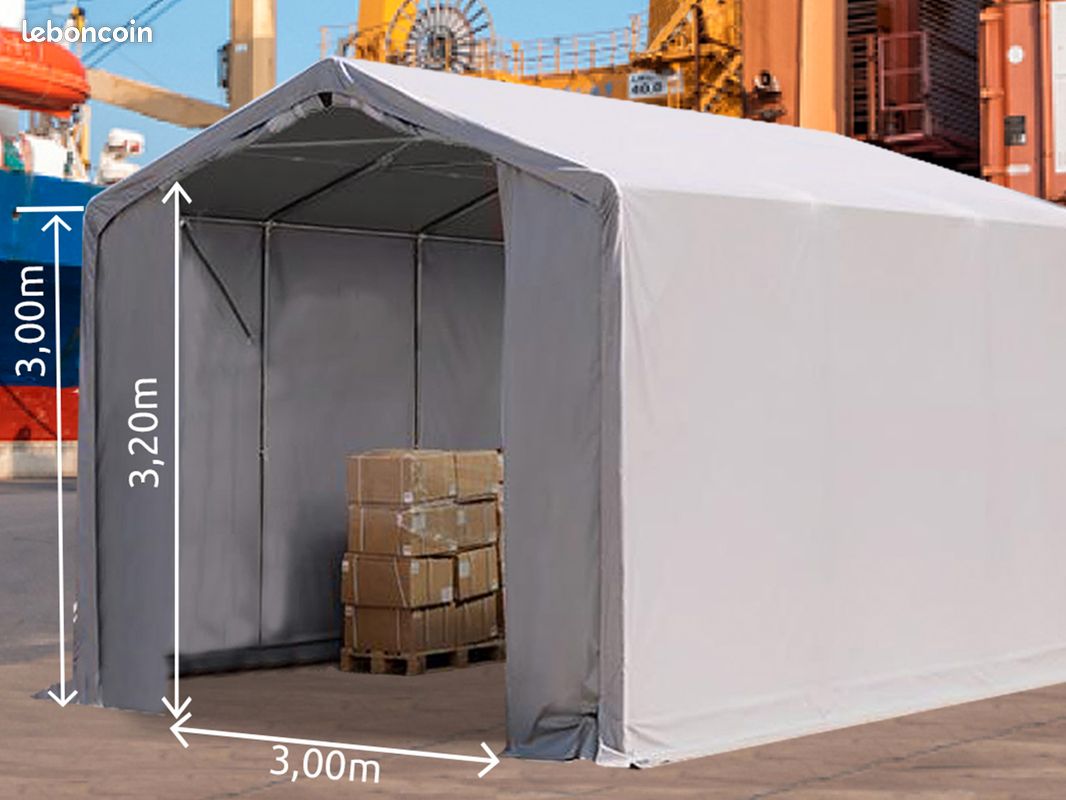 Tente PVC de Stockage 4x6 m – Abri Toile Pro – Produit Neuf (image 4)