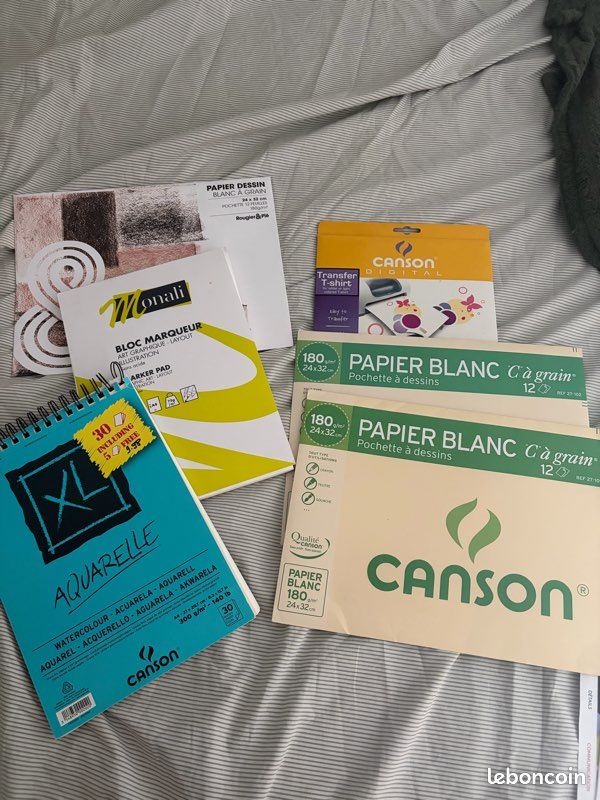 Croquis A3 CANSON Album Spiralé 20 Feuilles XL AQUARELLE, A5, 300G