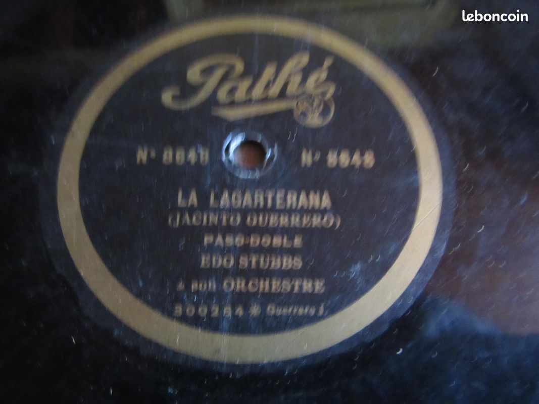 Disque 78 tours angelus ( evening bell s ( adolf lotter : la lagarterana ( jacinto guerrero edo stubbs orch (image 2)