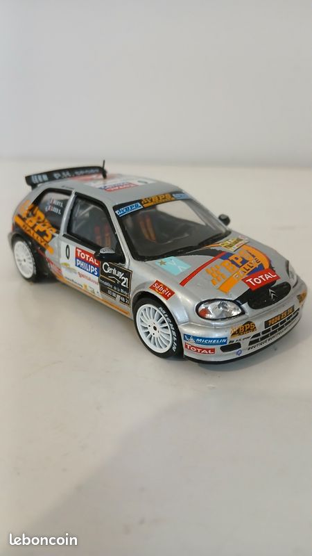 Modèle Réduit Citroën Saxo Super 1600 Rallye Catalunya - 1:43 - Métal - Occasion (défauts)