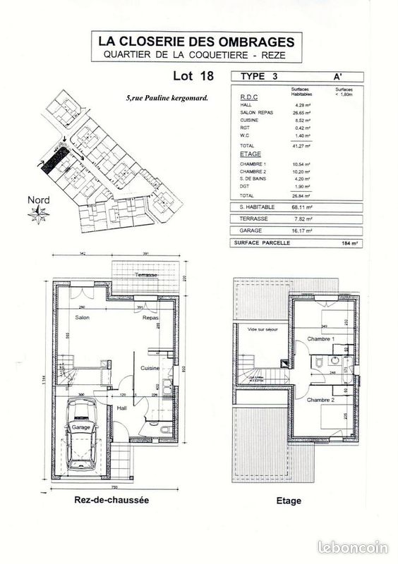 Maison a louer reze - 3 pièce(s) - 68 m2 - Surfyn