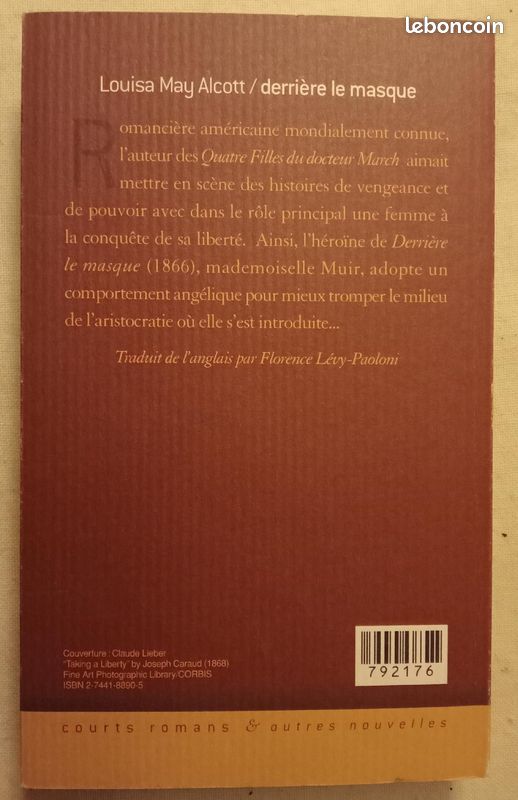 Derrière le masque – Louisa May Alcott (image 4)