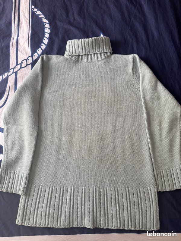 Pull Col Roulé GAP Bleu - Maille Stretch Et Douce - Taille L - Occasion Très Bon état